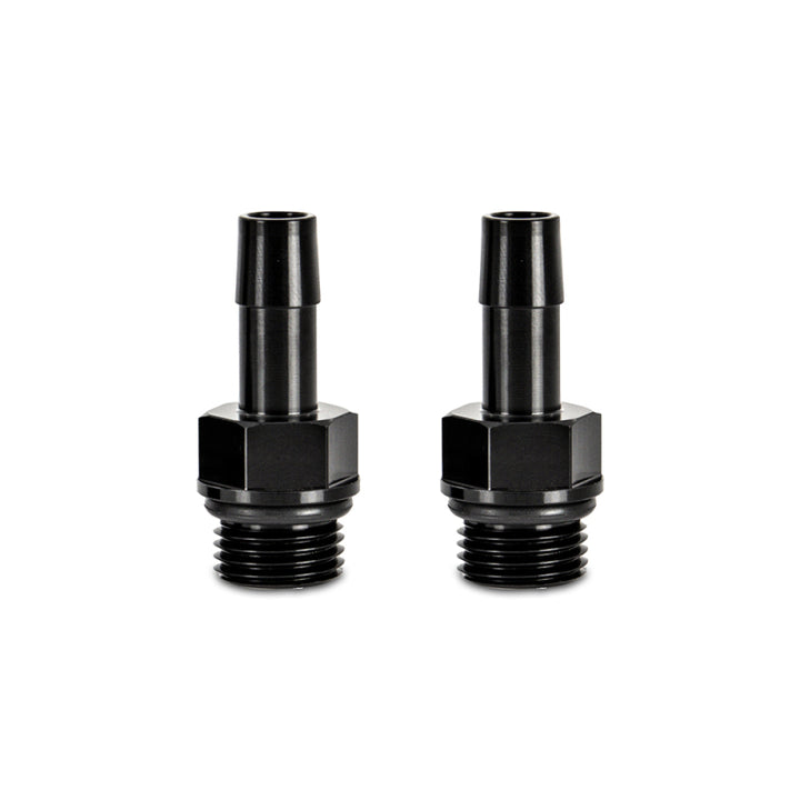 Mishimoto 2pcs M16x1.5 3/8in Aluminum Catch Can Fitting Black - OneFastShop
