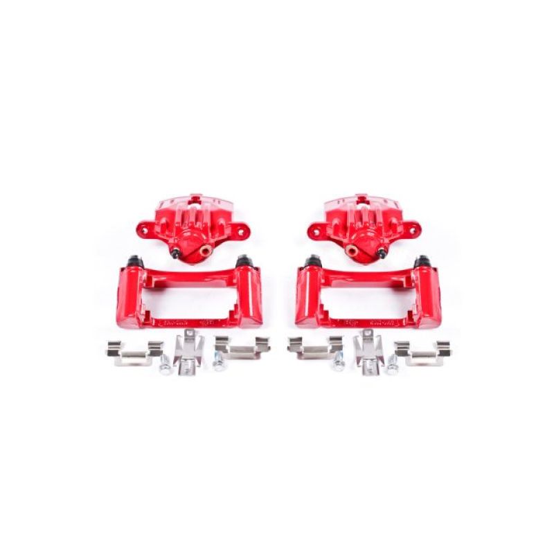 PowerStop Rear Red Calipers with Brackets Pair for 98-02 Chevrolet Camaro