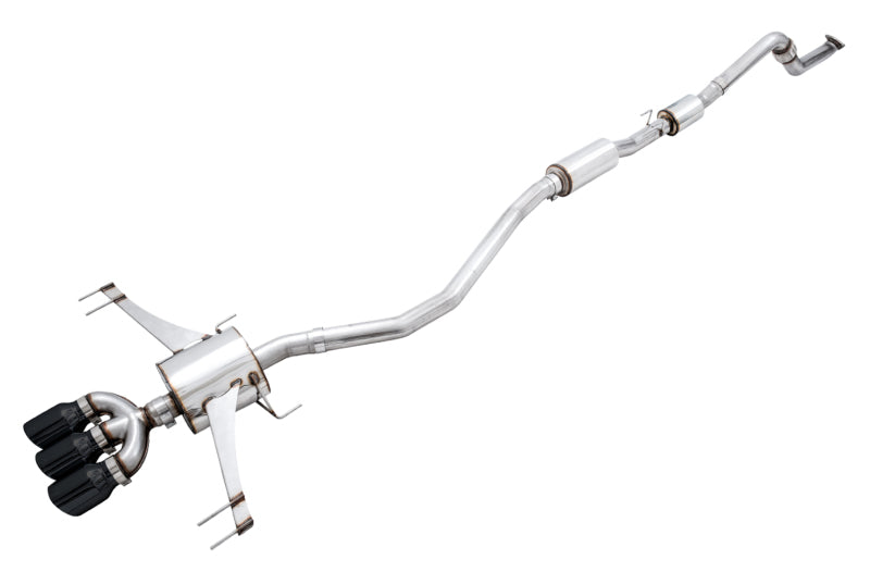 AWE Touring Edition Cat-Back Exhaust - Honda Civic 2017-2021 - Diamond Black Tips