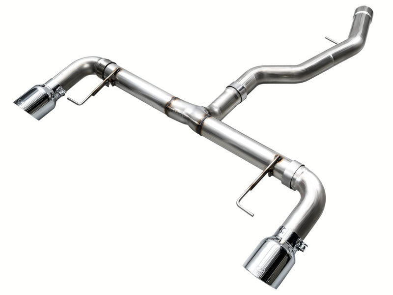 AWE Track Edition Axle-Back Exhaust - BMW 330i, 330i xDrive 2019-2024 - Chrome Silver Tips