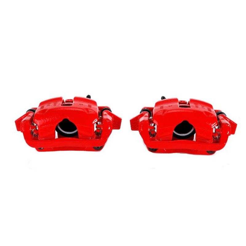 PowerStop Front Red Calipers with Brackets Pair for 07-16 Mini Cooper - OneFastShop