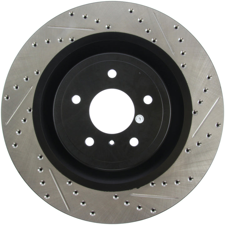 StopTech SportStop Slotted & Drilled Front Left Rotor for Infiniti G37 / Nissan 370Z - OneFastShop
