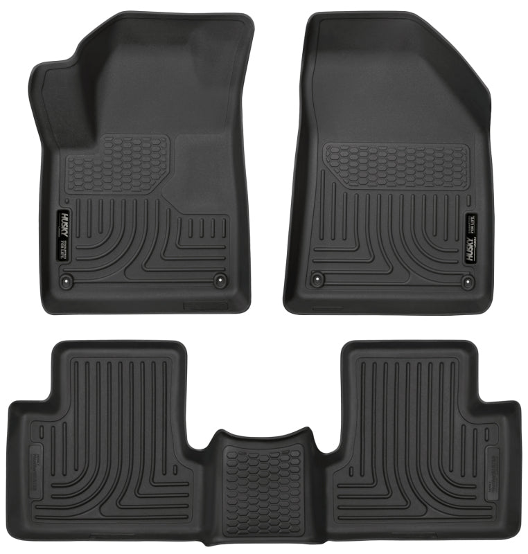 Husky Liners WeatherBeater Combo Black Floor Liners for Jeep Cherokee 15-22 - OneFastShop