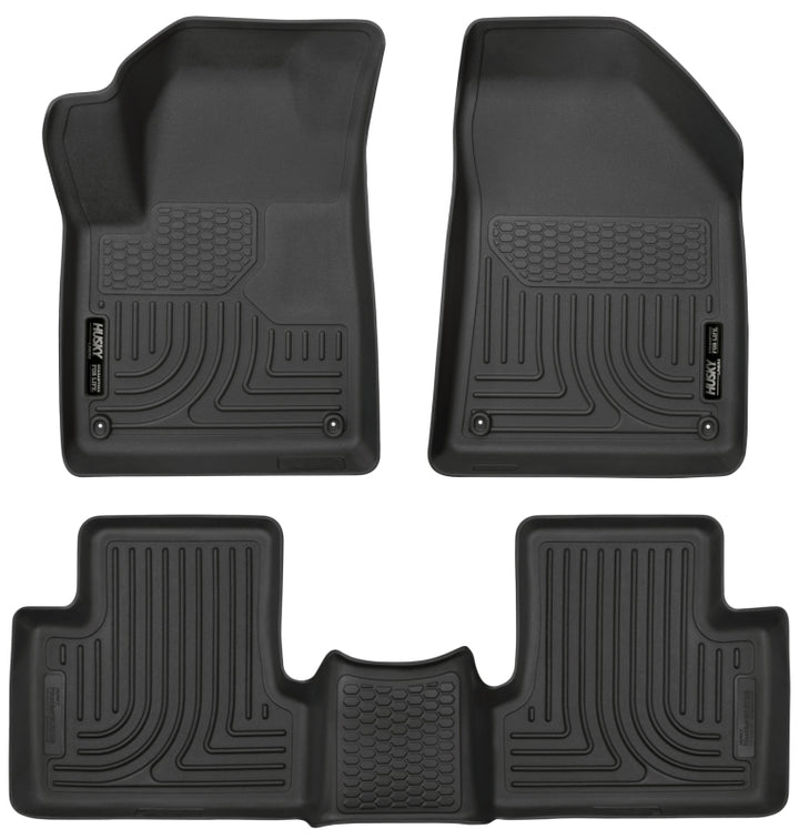 Husky Liners WeatherBeater Combo Black Floor Liners for Jeep Cherokee 15-22 - OneFastShop