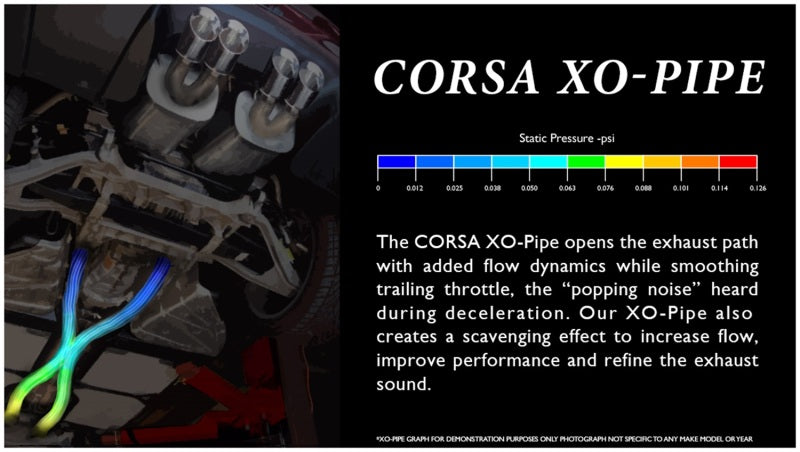 Corsa XO Pipe Exhaust for 1997-2004 Chevrolet Corvette C5 Z06 5.7L V8