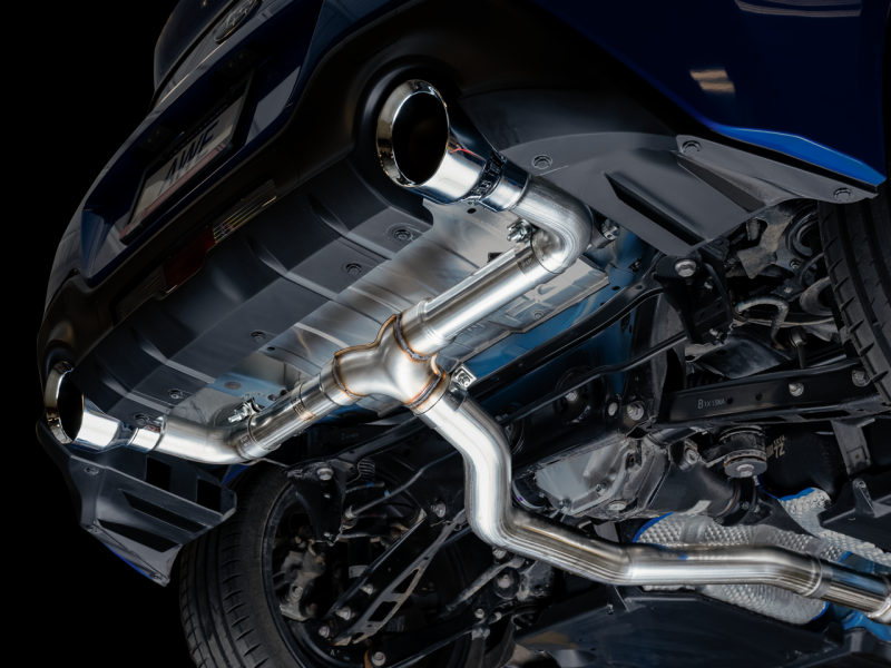 AWE Subaru BRZ/ Toyota GR86/ Toyota 86 Track Edition Cat-Back Exhaust- Chrome Silver Tips.