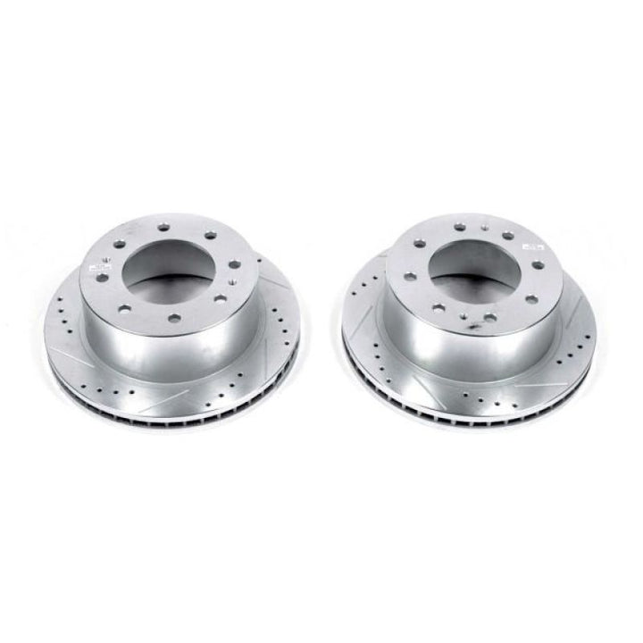 Power Stop 11-20 GMC Sierra 3500 HD Rear Drilled and Slotted Rotor - Pair