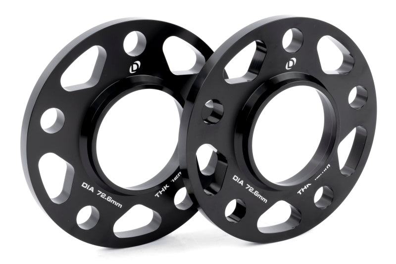 Dinan 12mm Wheel Spacers - BMW 5x120, 72.6mm Center Bore - Black - Pair