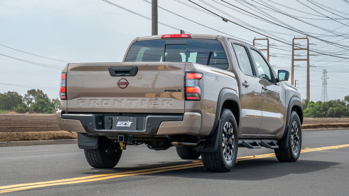 Borla S-Type Cat-Back System with Black Chrome Tips for Nissan Frontier 2022-2024