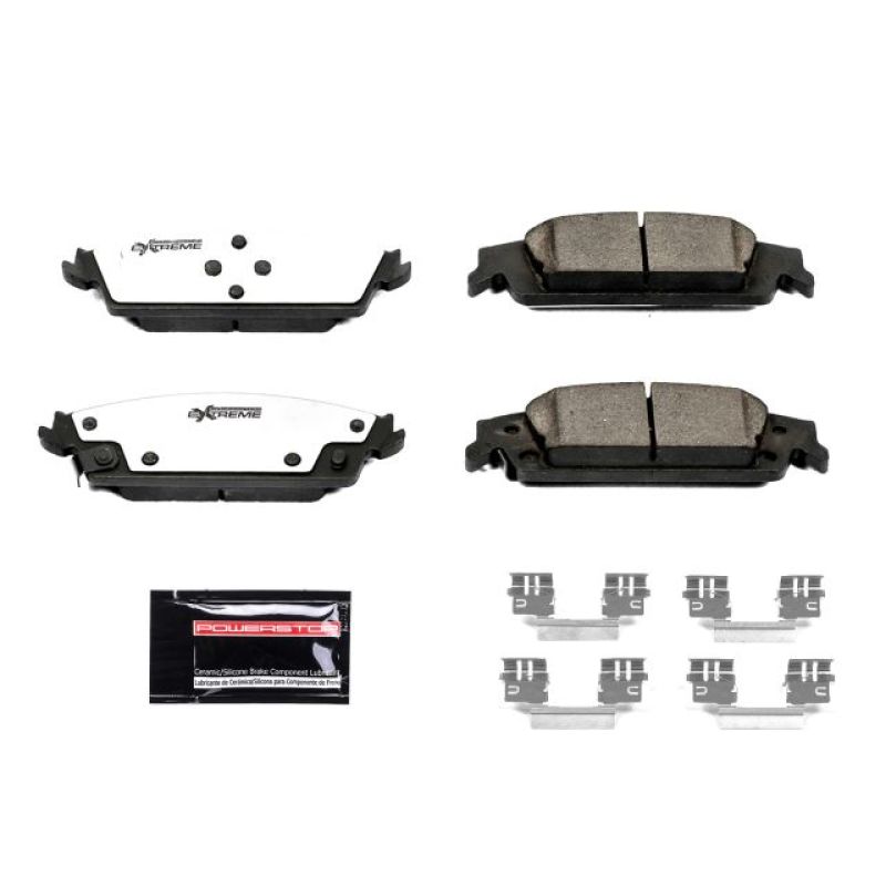 PowerStop Z36 Truck & Tow Brake Pads with Hardware for 15-19 Cadillac Escalade