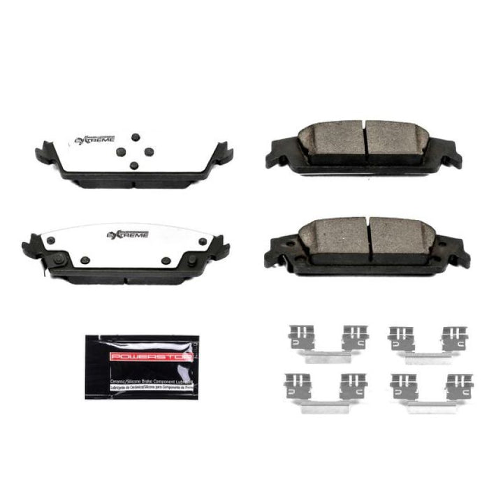 PowerStop Z36 Truck & Tow Brake Pads with Hardware for 15-19 Cadillac Escalade