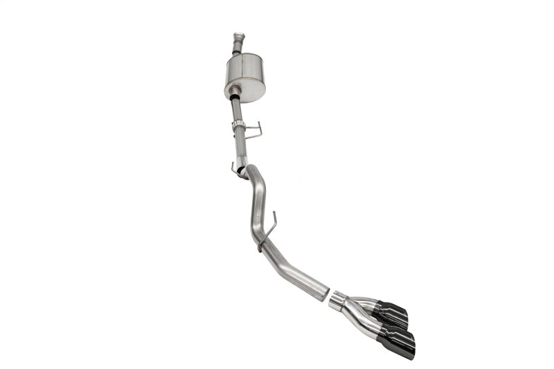 CORSA Performance Cat-Back Exhaust System BlackPVD for 2021-2024 Ford F-150 SuperCab 6.5in Bed 3.5L V6 - OneFastShop