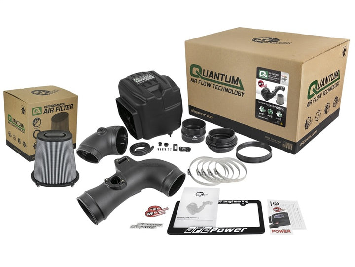 aFe Quantum Pro DRY S Cold Air Intake System for 11-16 GM/Chevy Duramax V8-6.6L LML - Dry - OneFastShop
