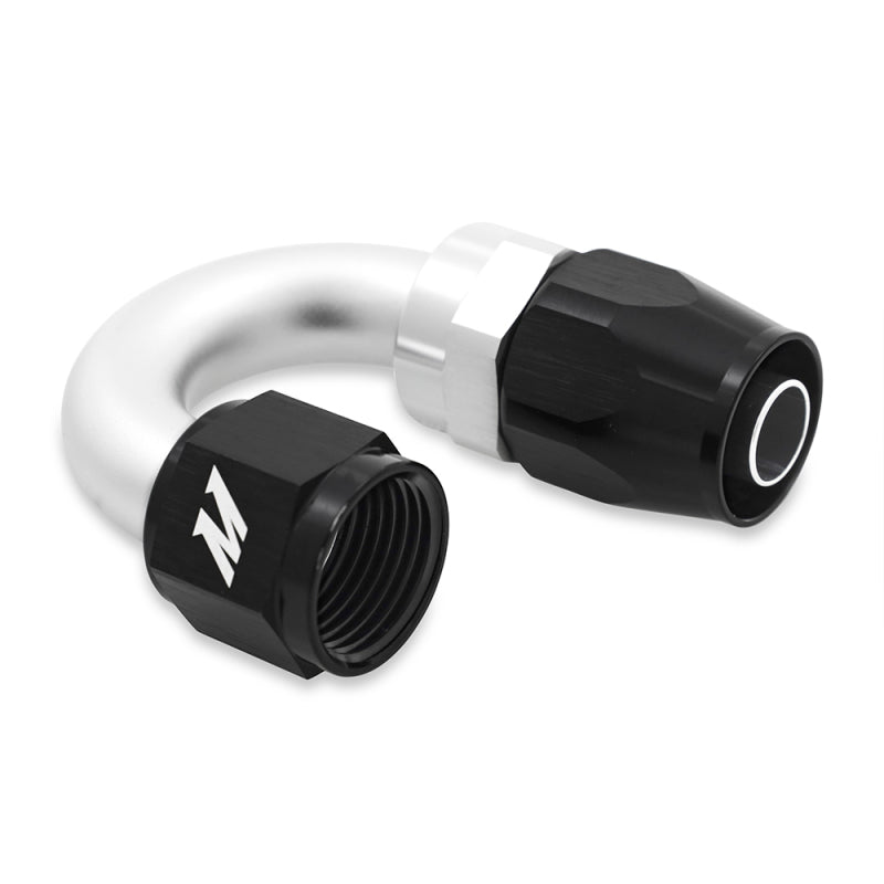 Mishimoto Aluminum 180 Degree 10AN Fittings Black Finish - OneFastShop