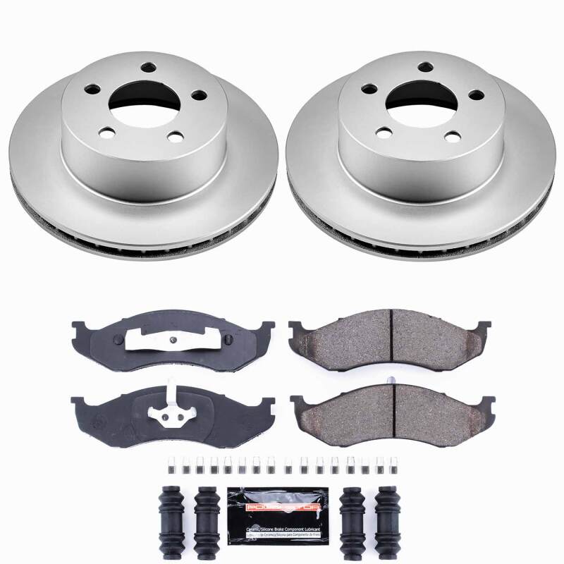 PowerStop Z23 Evolution Front Coated Brake Kit - Jeep Cherokee / Wrangler 1990-1999