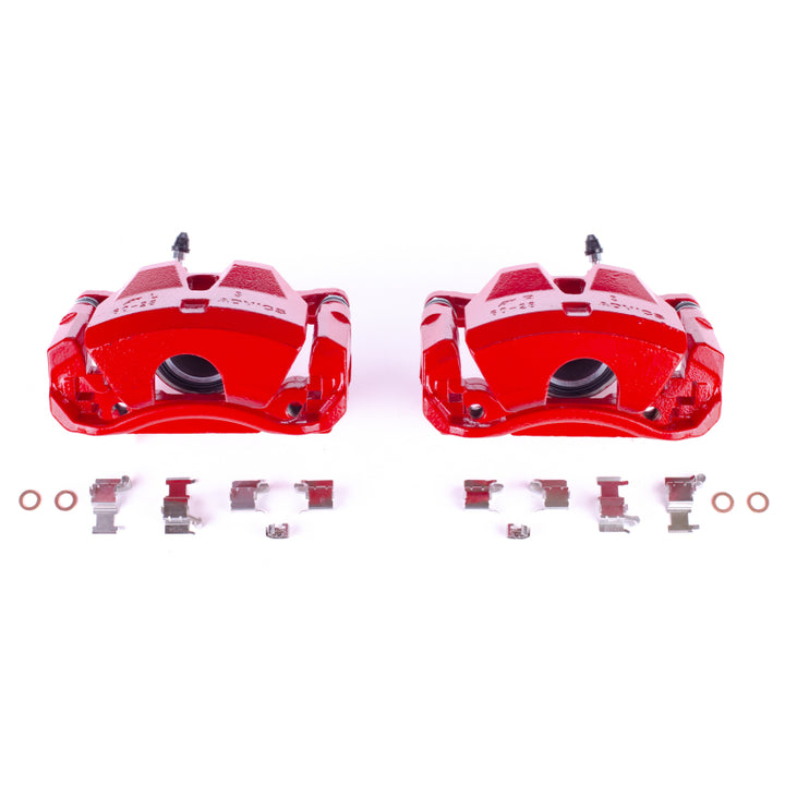 PowerStop Front Red Calipers with Brackets Pair for 07-10 Lexus IS250
