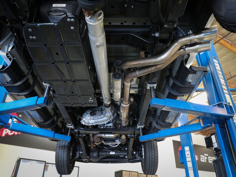 aFe Rebel 3in 409 SS Cat-Back Exhaust with Polish Tips 17-20 Ford F-250 V8 6.2L