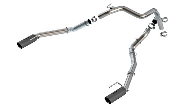Borla 24-25 Ford Ranger Raptor 2.75in Tail Pipe Kit 4 Inch Tip - Ceramic Black