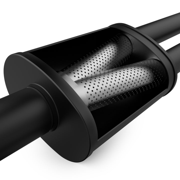 Magnaflow Cat-Back Exhaust 2018 Ford Mustang GT 5.0L Competition Dual Exit Black 4in Tips - OneFastShop