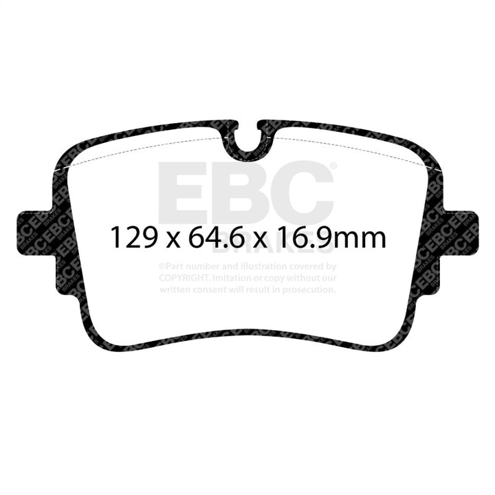 EBC 3.0TT Yellowstuff Rear Brake Pads for Audi A8 Quattro (D5) 2020+