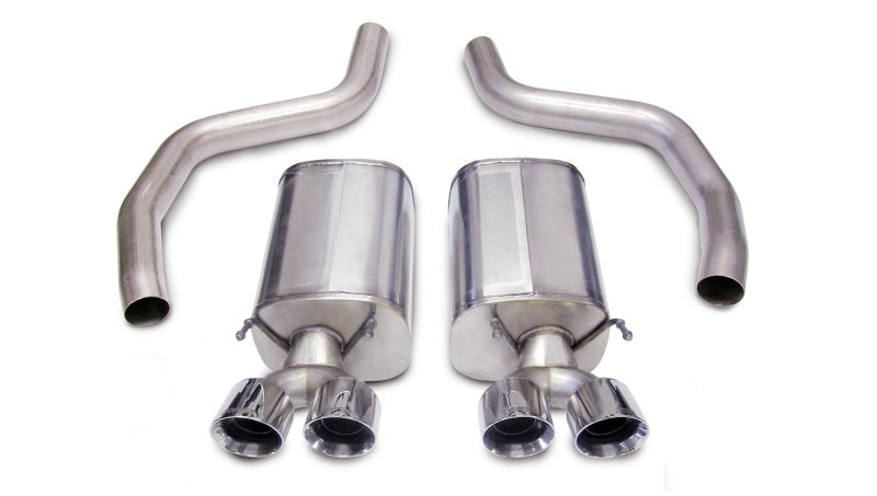 Corsa Polished Sport Axle-Back Exhaust for Chevrolet Corvette C6 Z06 7.0L V8 - OneFastShop