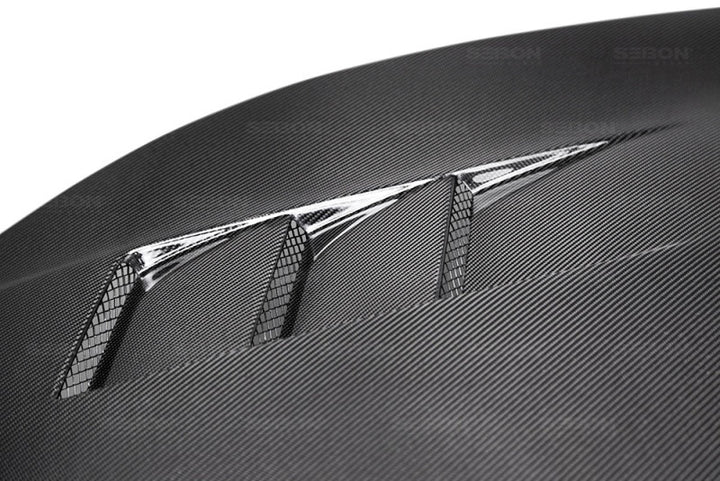 Seibon TS-Style Carbon Fiber Hood for 2016-2018 Honda Civic Coupe/Sedan/Hatchback - OneFastShop