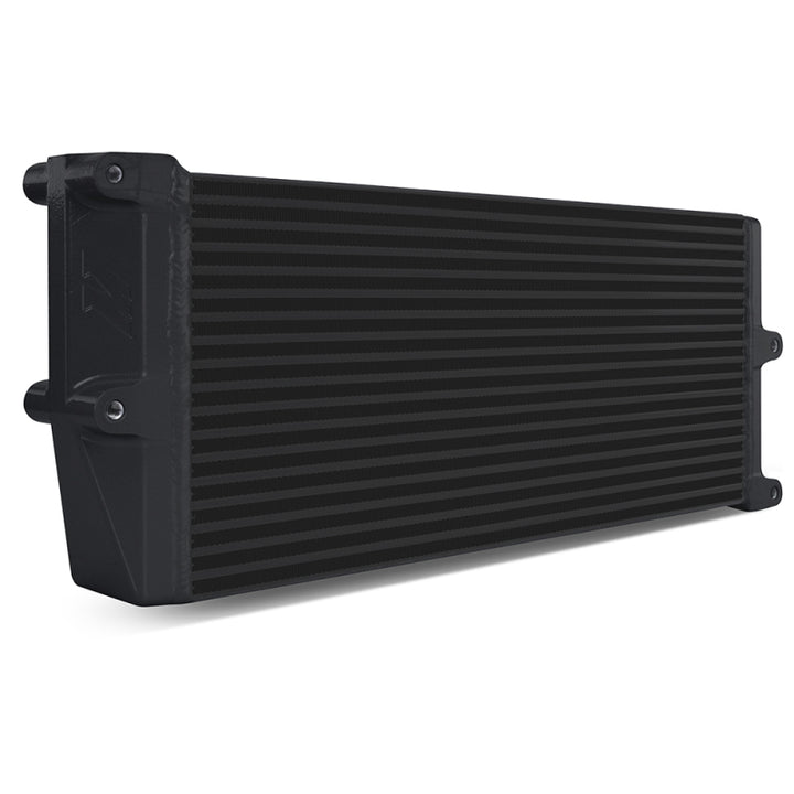 Heavy Duty Oil Cooler 17in Opposite Side Outlets Black