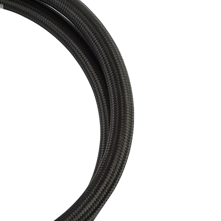 Mishimoto Stainless Steel Braided Hose 10ft With -10AN Black Fittings Durable Flexible Fluid Line