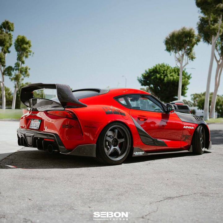 Seibon Carbon Fiber Rear Spoiler for 2020 Toyota Supra TD-Style