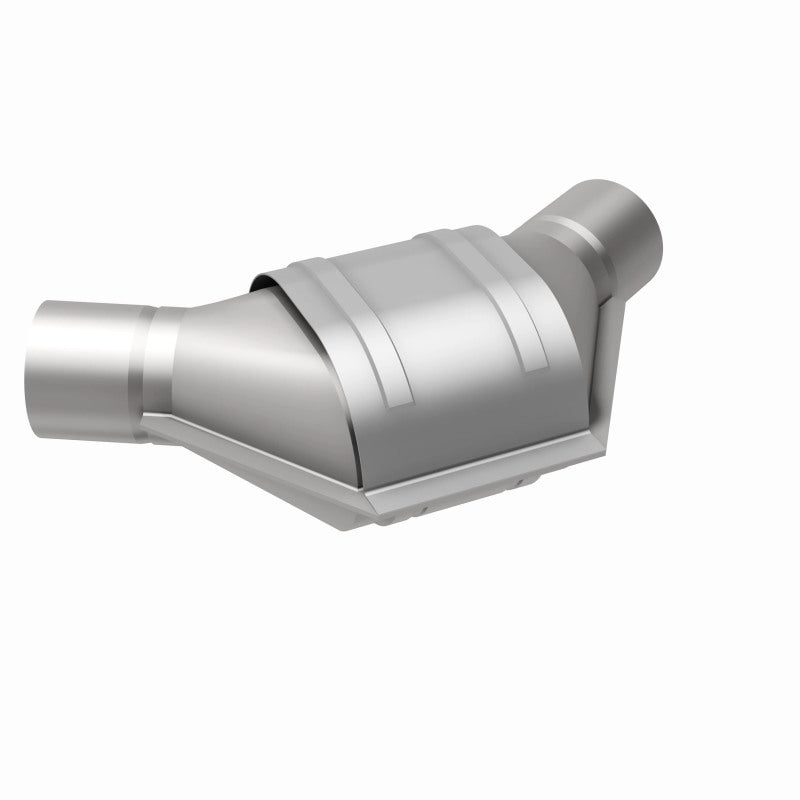 MagnaFlow Conv Univ 2.25inch Angled Inlet/Outlet In Stock