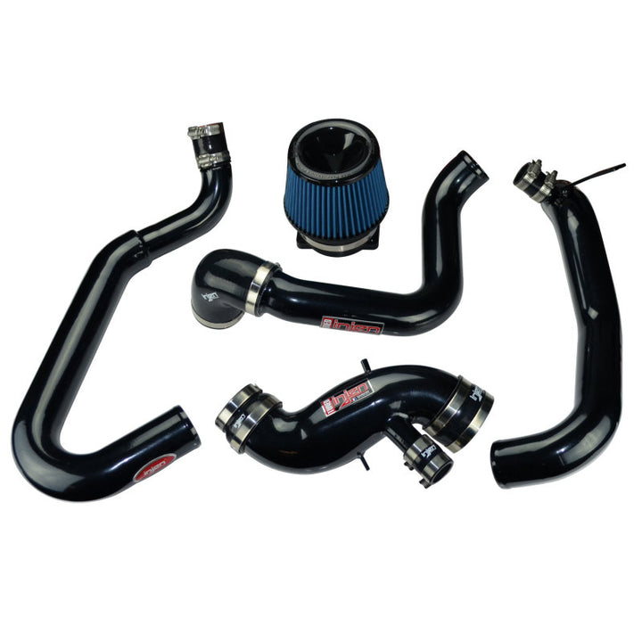 Injen Cast Aluminum Intake System with Intercooler Piping for 03-06 Mitsubishi Lancer Evo 8/9/MR Black Short Ram - OneFastShop
