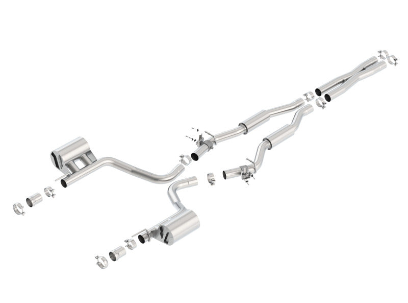 Borla S-TYPE Catback Exhaust with Valves - 2015 Dodge Challenger SRT/392 Hemi 6.4L V8