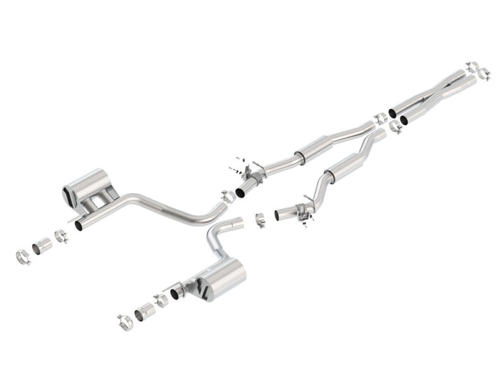 Borla S-TYPE Catback Exhaust with Valves - 2015 Dodge Challenger SRT/392 Hemi 6.4L V8