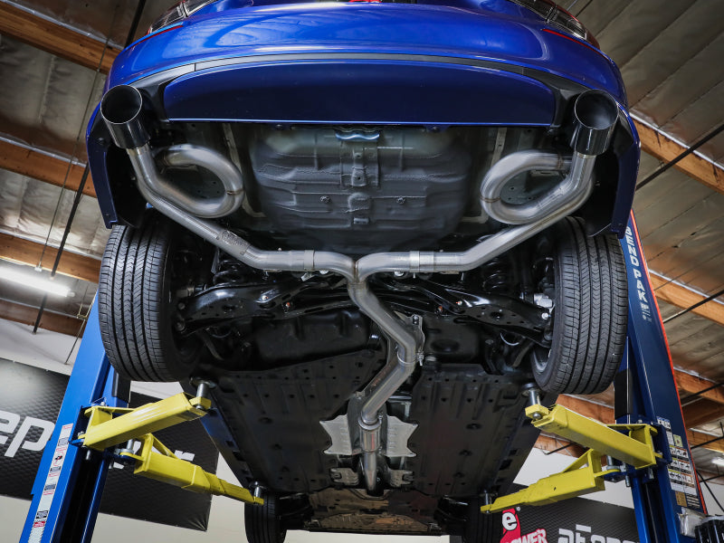 aFe Power Takeda 304 SS Exhaust with Blue Flame Tips for Honda Civic Si - 22-23