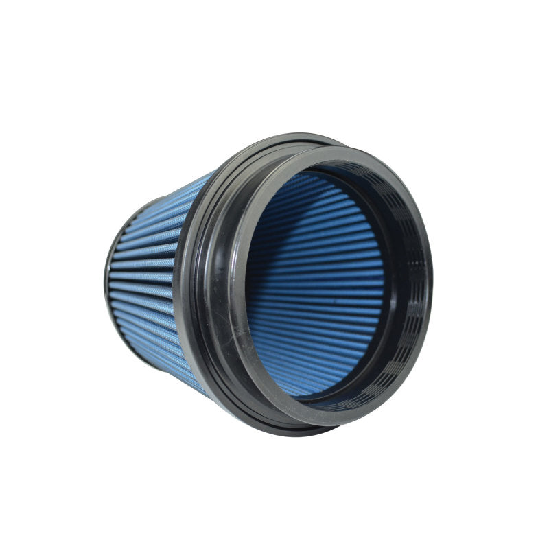 Injen Nanofiber Dry Air Filter with AMSOIL Replacement (5in Flange/6.5in Base/6in Height/70 Pleat)