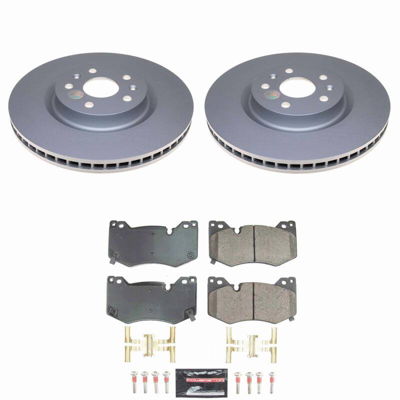 PowerStop Z23 Front Coated Brake Kit - Chevrolet Corvette (C8) 2020-2025 - with Z51 Brake Package