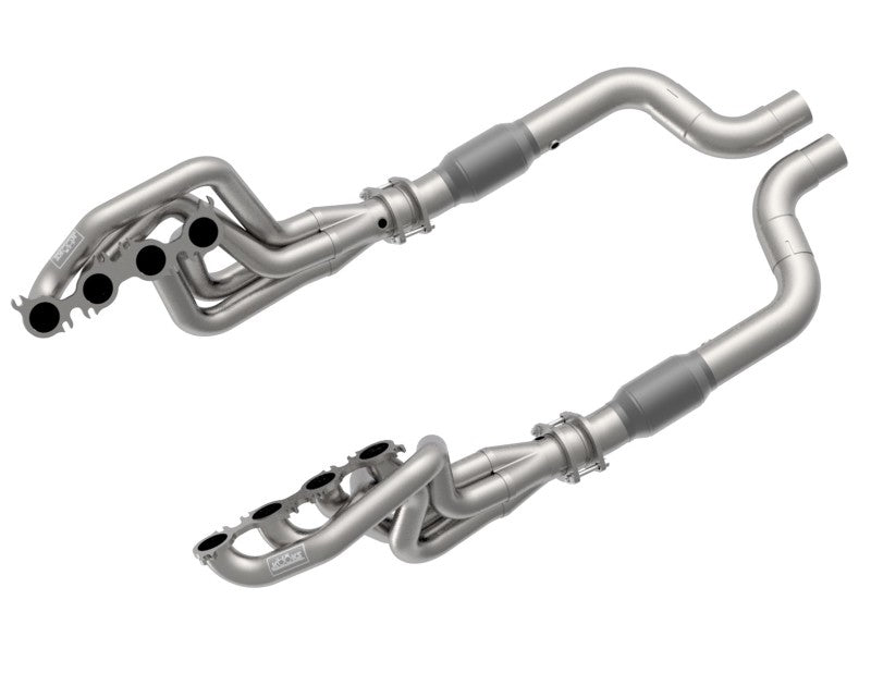 Kooks Headers 2in x 3in Stainless Steel Headers with Green Catted Connection Pipe - Fits 2020 Ford Mustang GT500 - OneFastShop