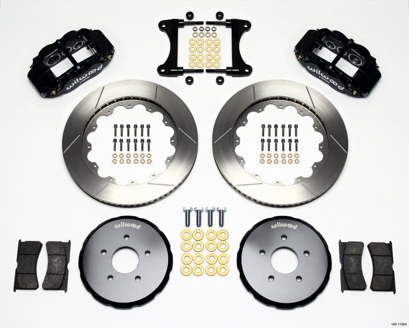 Wilwood Narrow Superlite 6R Front Hat Kit 14.00in Nissan 370Z/G37 2007-2012 - OneFastShop