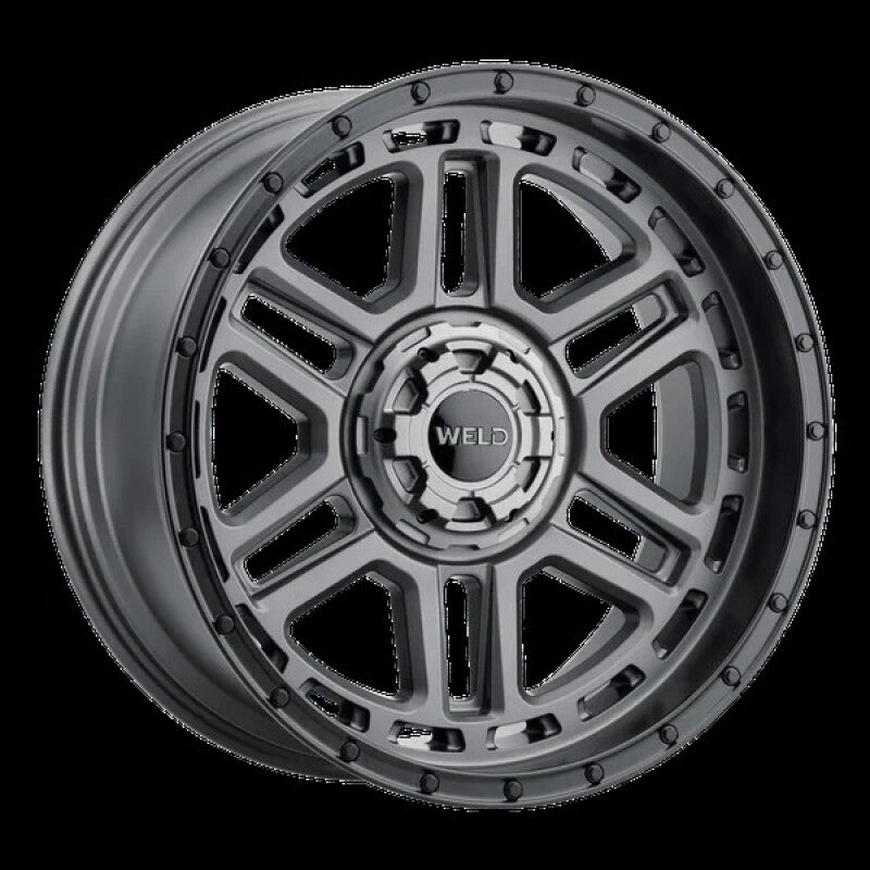 Weld Crux Flow-Formed Wheel 20x10 - 6x135 ET-18 Satin Gunmetal / Satin Black Ring