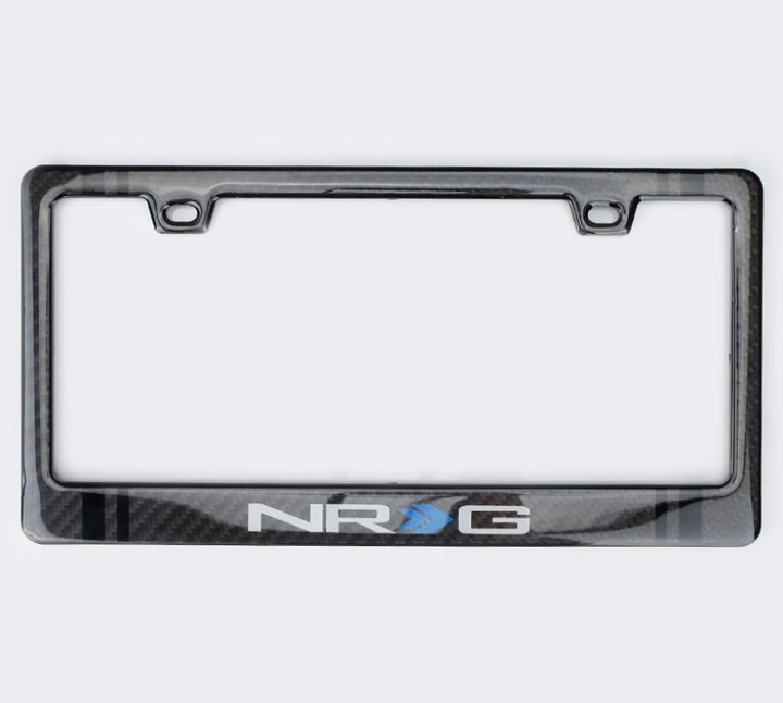 NRG Carbon License Plate Frame with Fiber Poly Dip Finish and Wet NRG Logo - OneFastShop