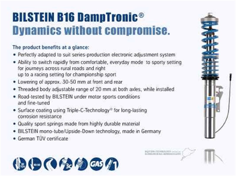 Bilstein B16 DampTronic Coilover Kit - BMW M5 E60 EDC 2006-2010, view 3