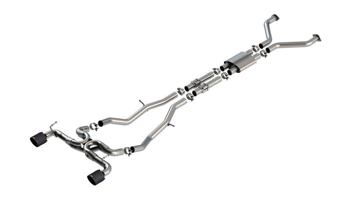 Borla ATAK 2.5in Cat-Back Exhaust - Nissan Z 2023-2025 - 4.5in Carbon Fiber Black Anodized Tips