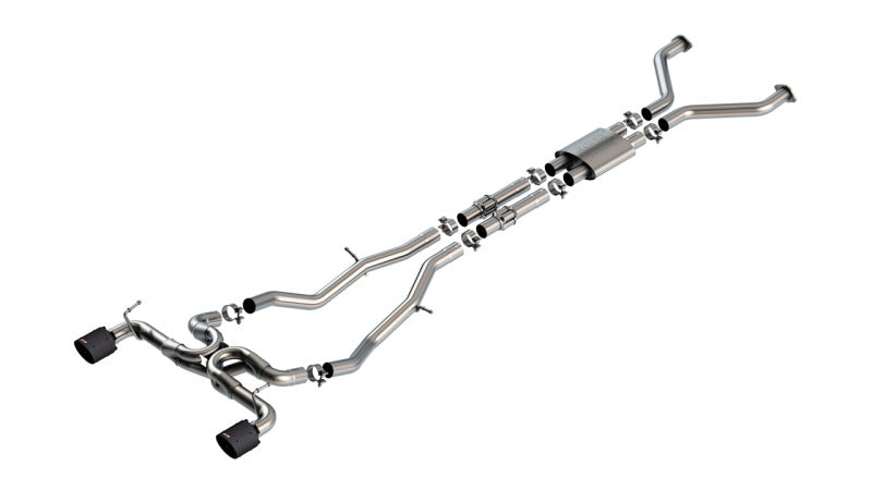 Borla ATAK 2.5in Cat-Back Exhaust - Nissan Z 2023-2025 - 4.5in Carbon Fiber Black Anodized Tips