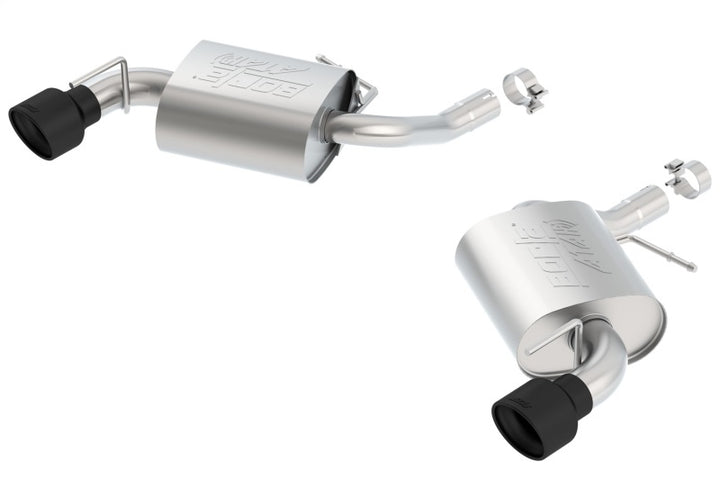 Borla ATAK Axle-Back Exhaust - Chevrolet Camaro 3.6L V6 2016-2023 - Ceramic Black Tips without NPP