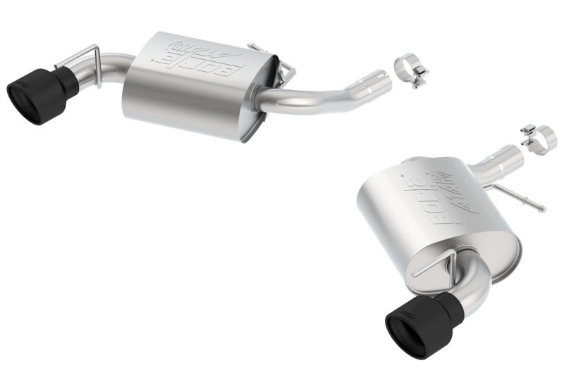 Borla ATAK Axle-Back Exhaust - Chevrolet Camaro 3.6L V6 2016-2023 - Ceramic Black Tips without NPP
