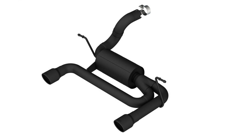 Borla ATAK Axle-Back Exhaust - Jeep Wrangler JL 3.6L 2018-2025 - Black Coated 3.5in Tips