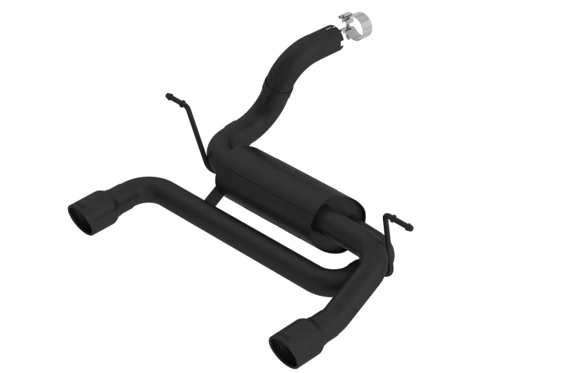Borla ATAK Axle-Back Exhaust - Jeep Wrangler JL 2.0L 2018-2025 - Ceramic Black 3.5in Tips