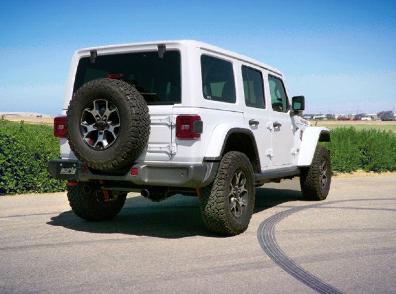 Borla ATAK Axle-Back Exhaust - Jeep Wrangler JL 2.0L 2018-2025 - Ceramic Black 3.5in Tips, view 3