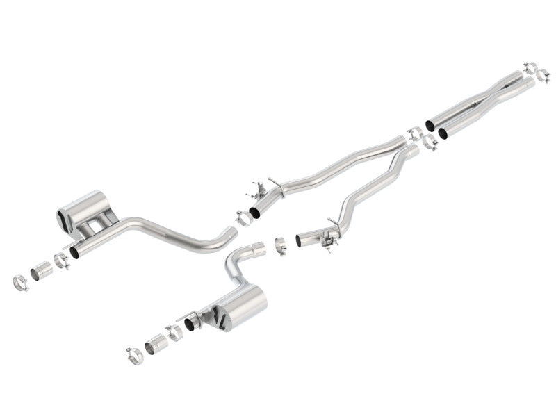 Borla ATAK Cat-Back Exhaust - Dodge Charger 2015-2023 (6.2L) - Chrome Tips (140669)