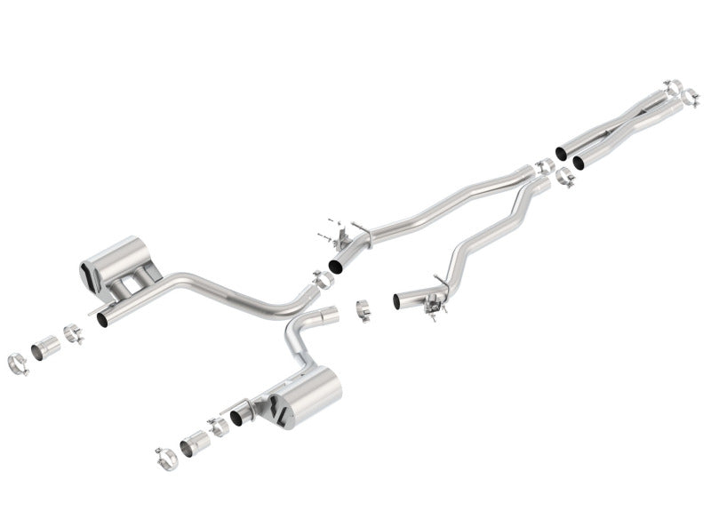 Borla ATAK Cat-Back Exhaust - Dodge Challenger 2015-2023 (6.4L) - Chrome Tips (140678)